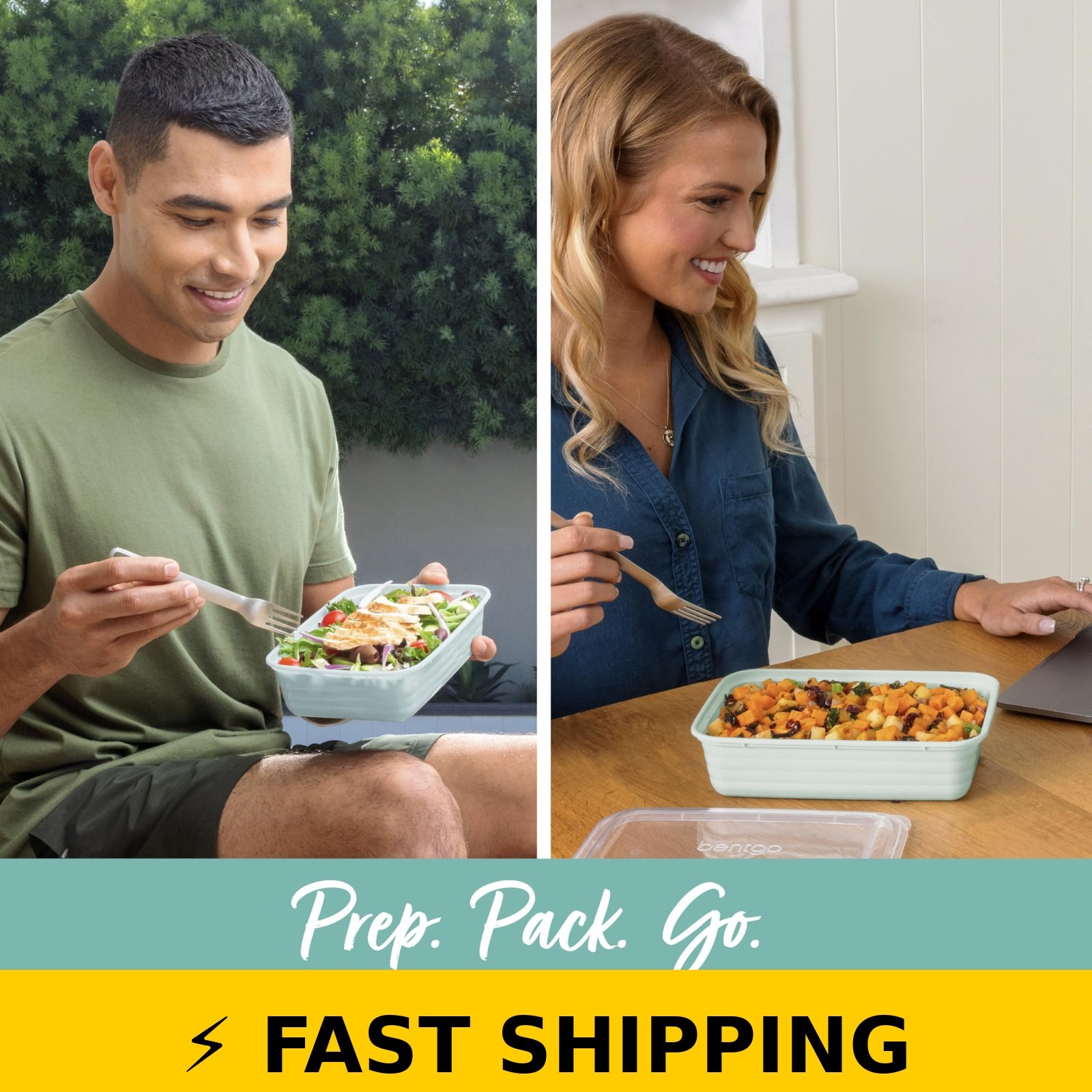 Bentgo Prep 20-Piece Meal Prep Containers – Mint