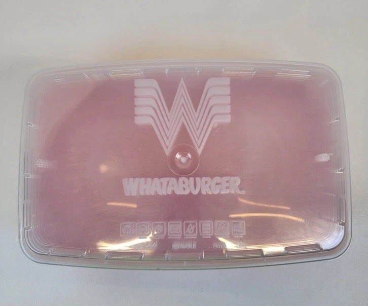 Whataburger 48 Oz. 7 Containers & Lids Reusable Microwave & Dishwasher Safe