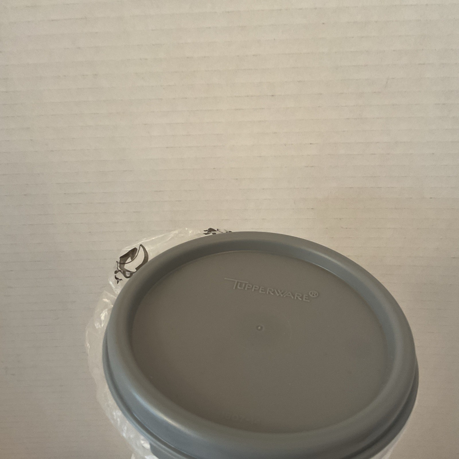 New Tupperware Modular Mates Round Spaghetti Keeper Dispenser with Gray Lid