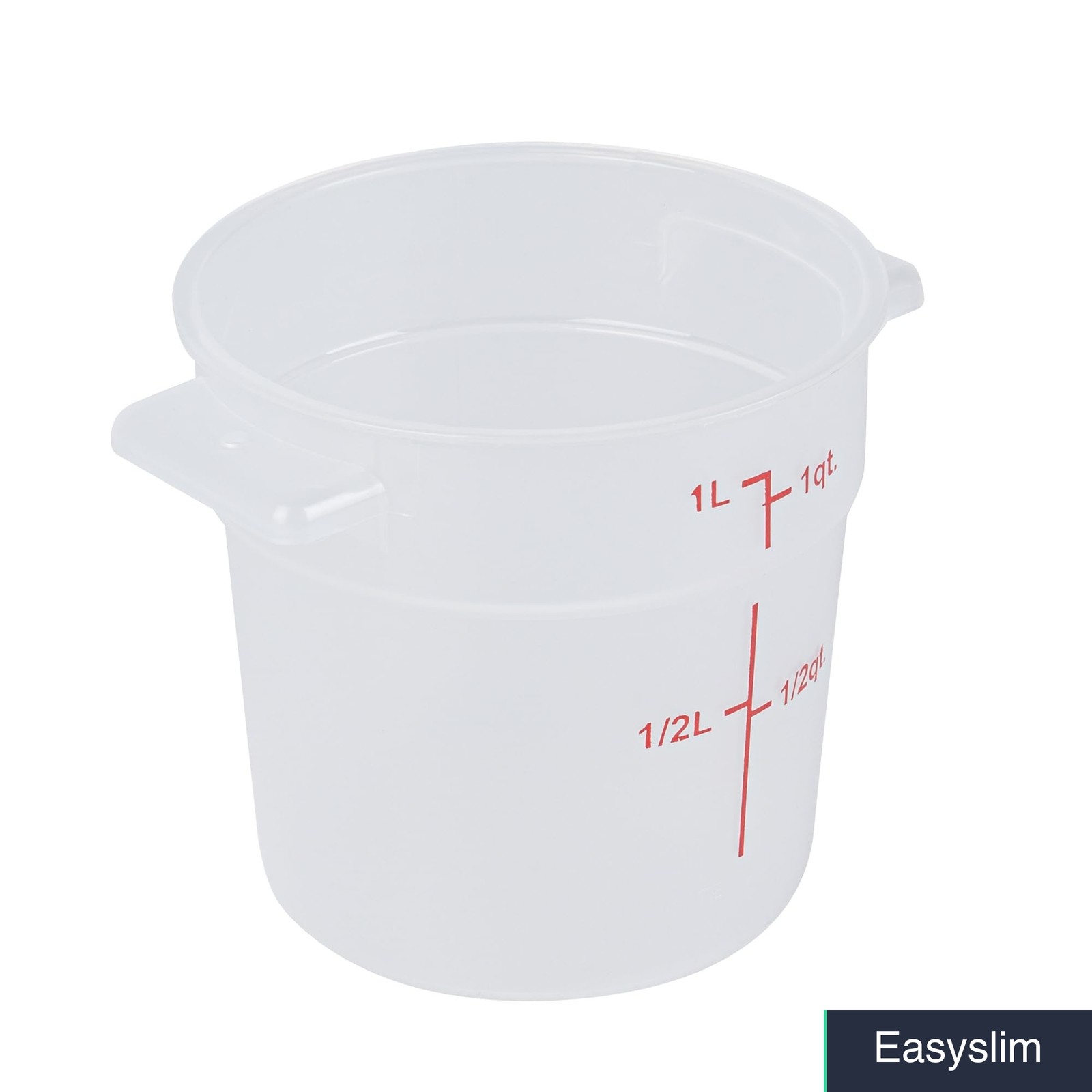 1-Quart Food Storage Containers, Set of 10, Plastic, Freezable, Dishwashable