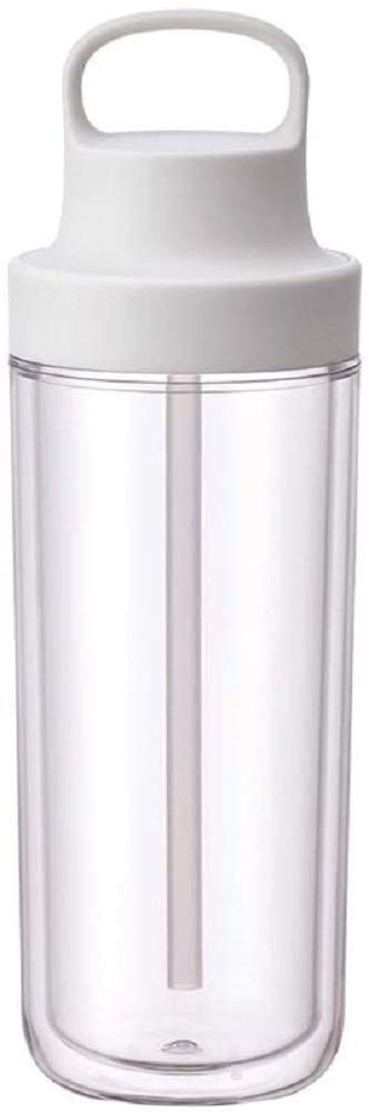 Kinto 20071 Togo Bottle 16.9 Fl Oz 480 Ml White Includes Straw Lightweight