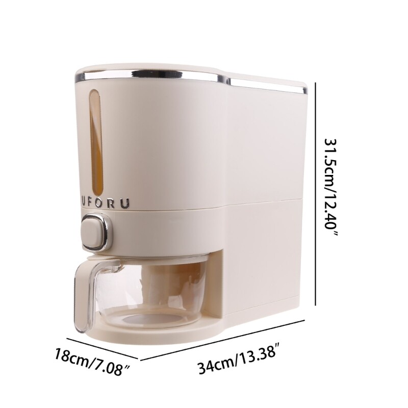 Push Type Rice Dispenser Sealed Design Dispenser Cereal Dispenser Rice