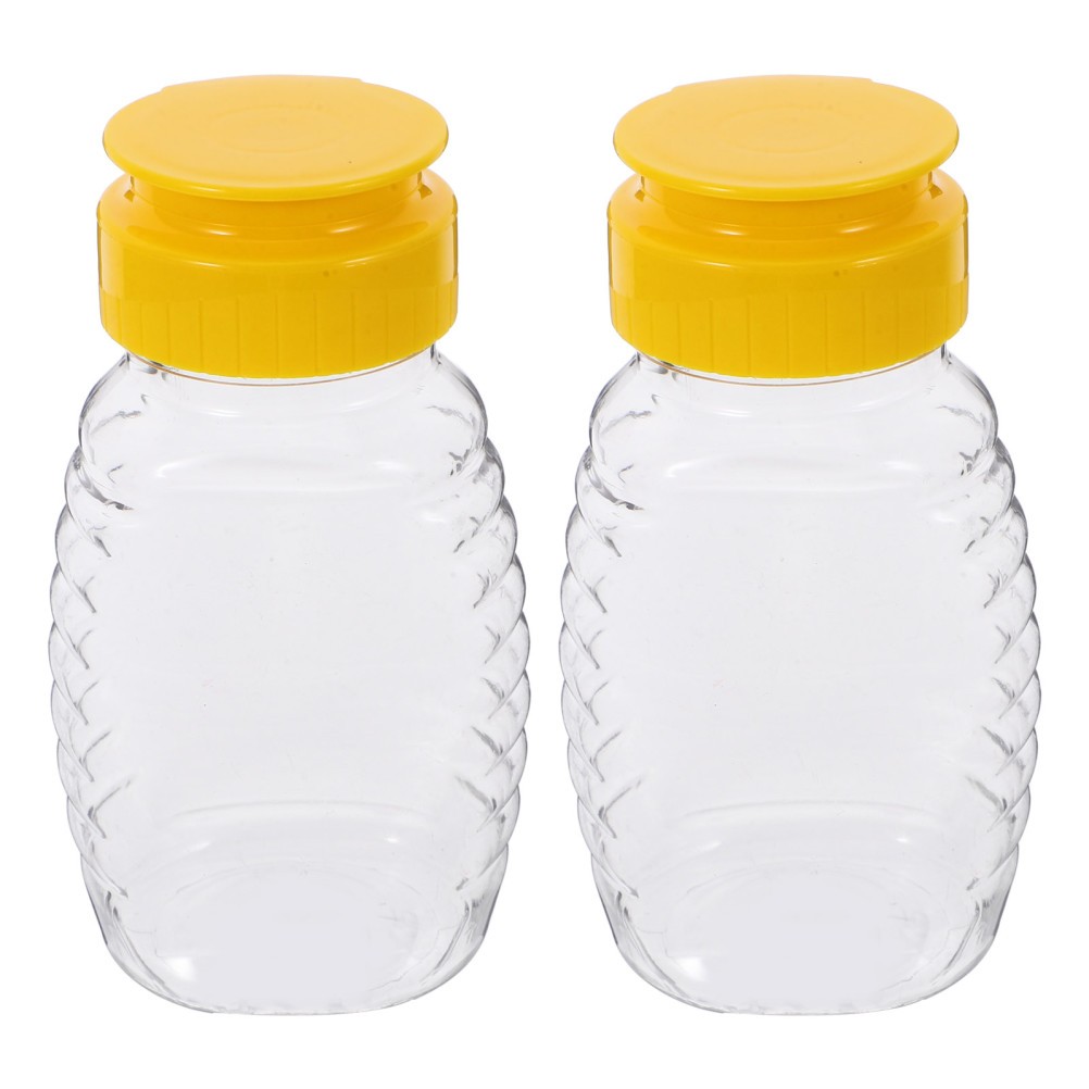 2 Pcs Ketchup Sauce Dispenser Empty Honey Bottles Pot Coffee Syrup