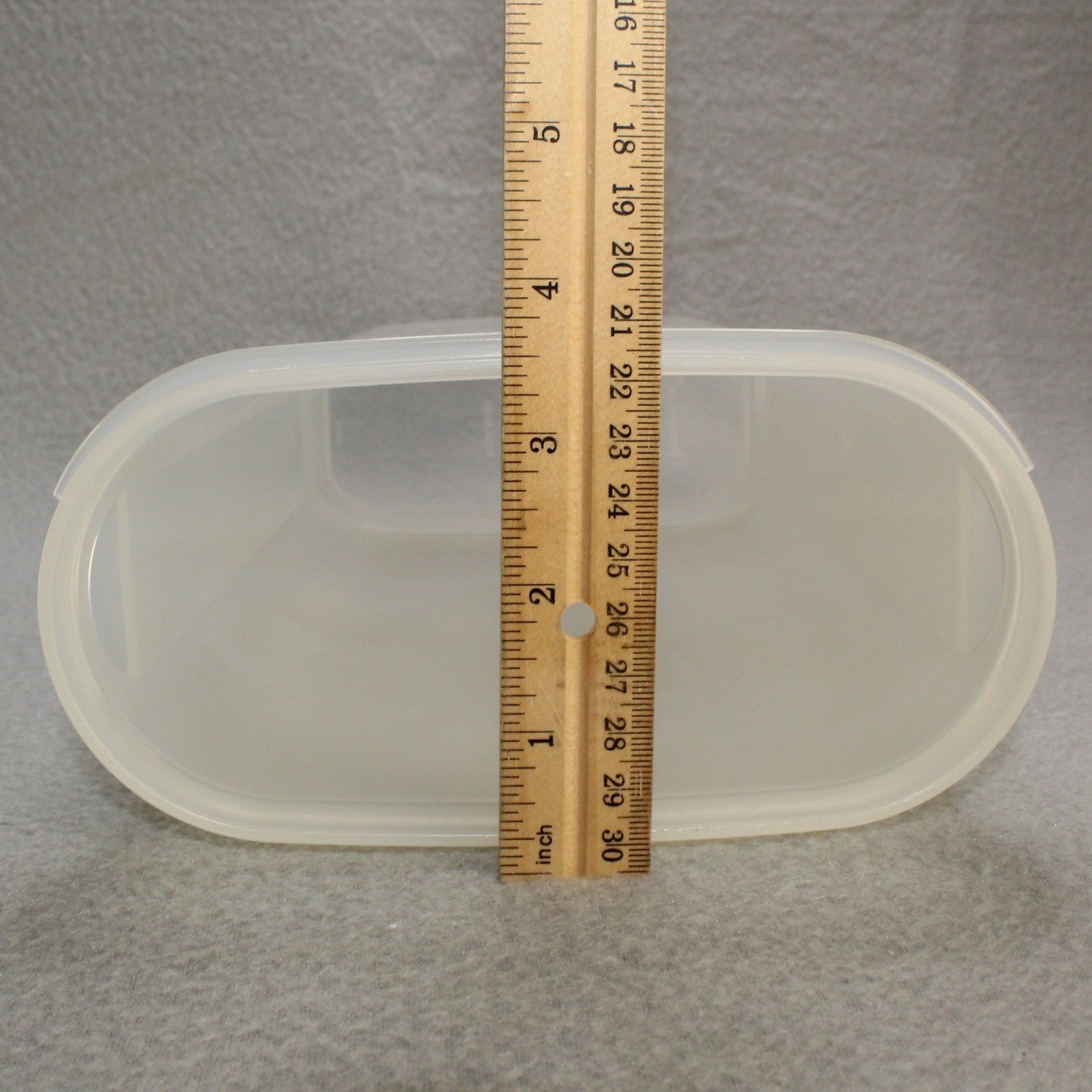Tupperware Modular Mate Oval 5 Container Red Lid 12.25 Cup Good Vintage Storage
