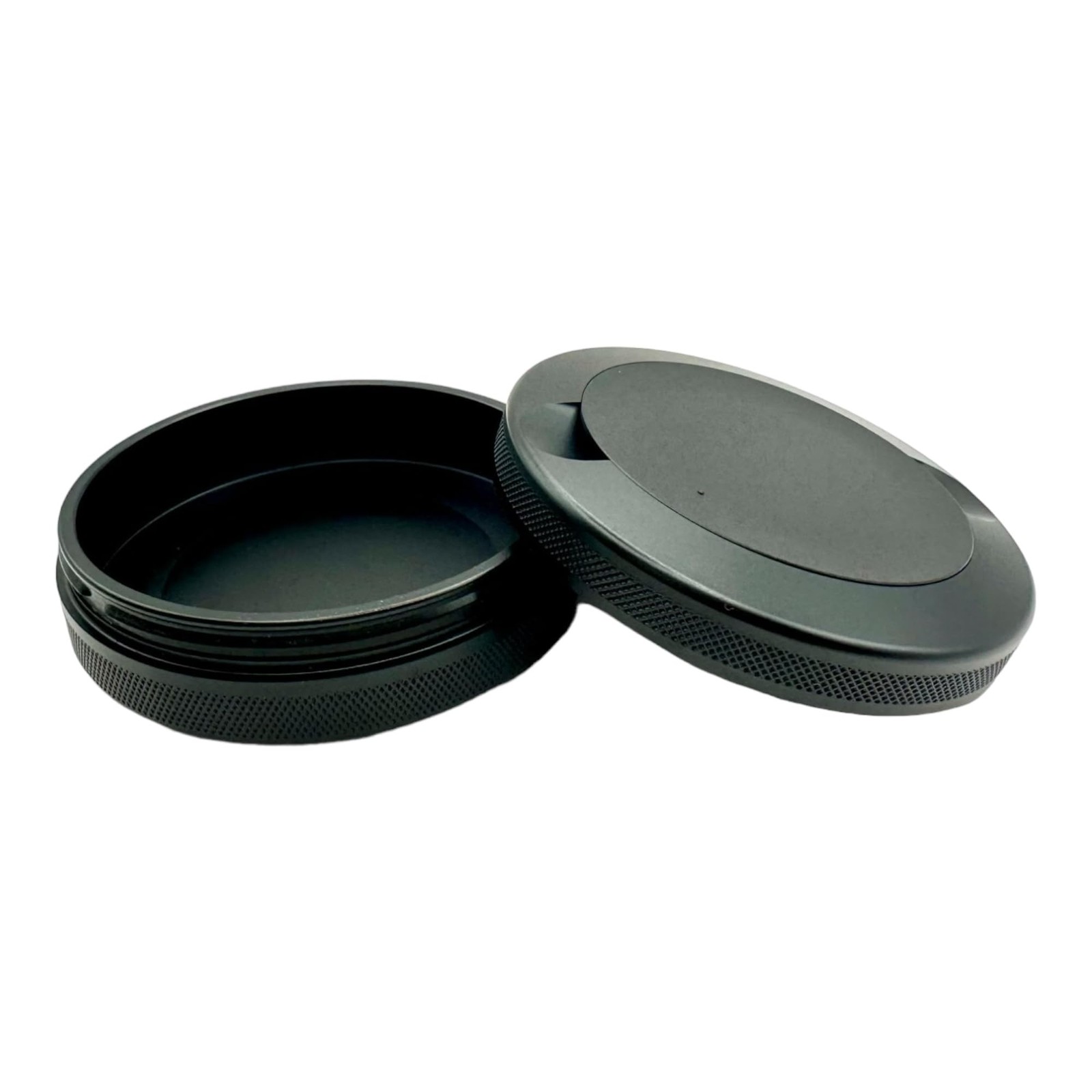 Zyn Metal Can Holder, Aluminum Pouch Storage, Knurled Grip, Black