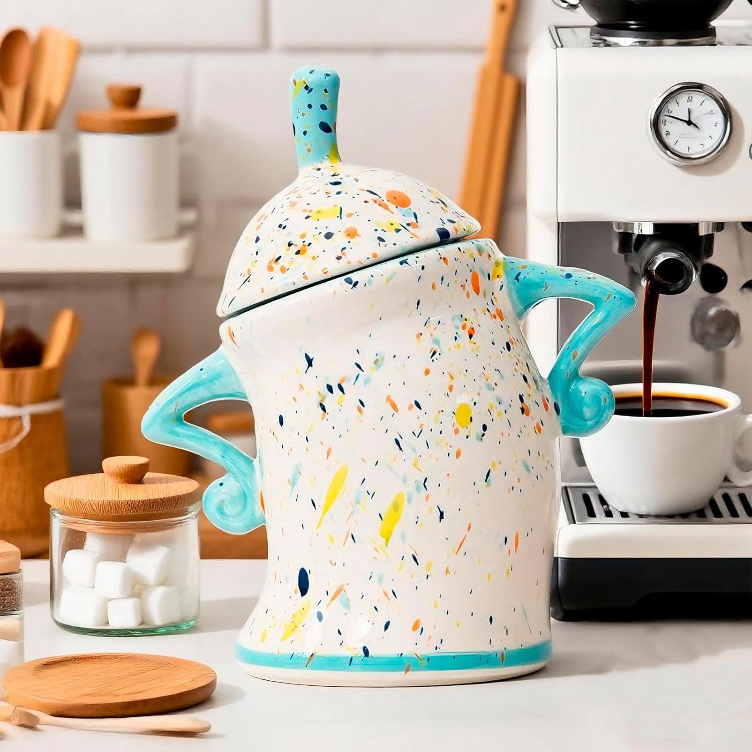Canister with Attitude – 1.2L Airtight Sassy Canister, Ceramic Storage Canister