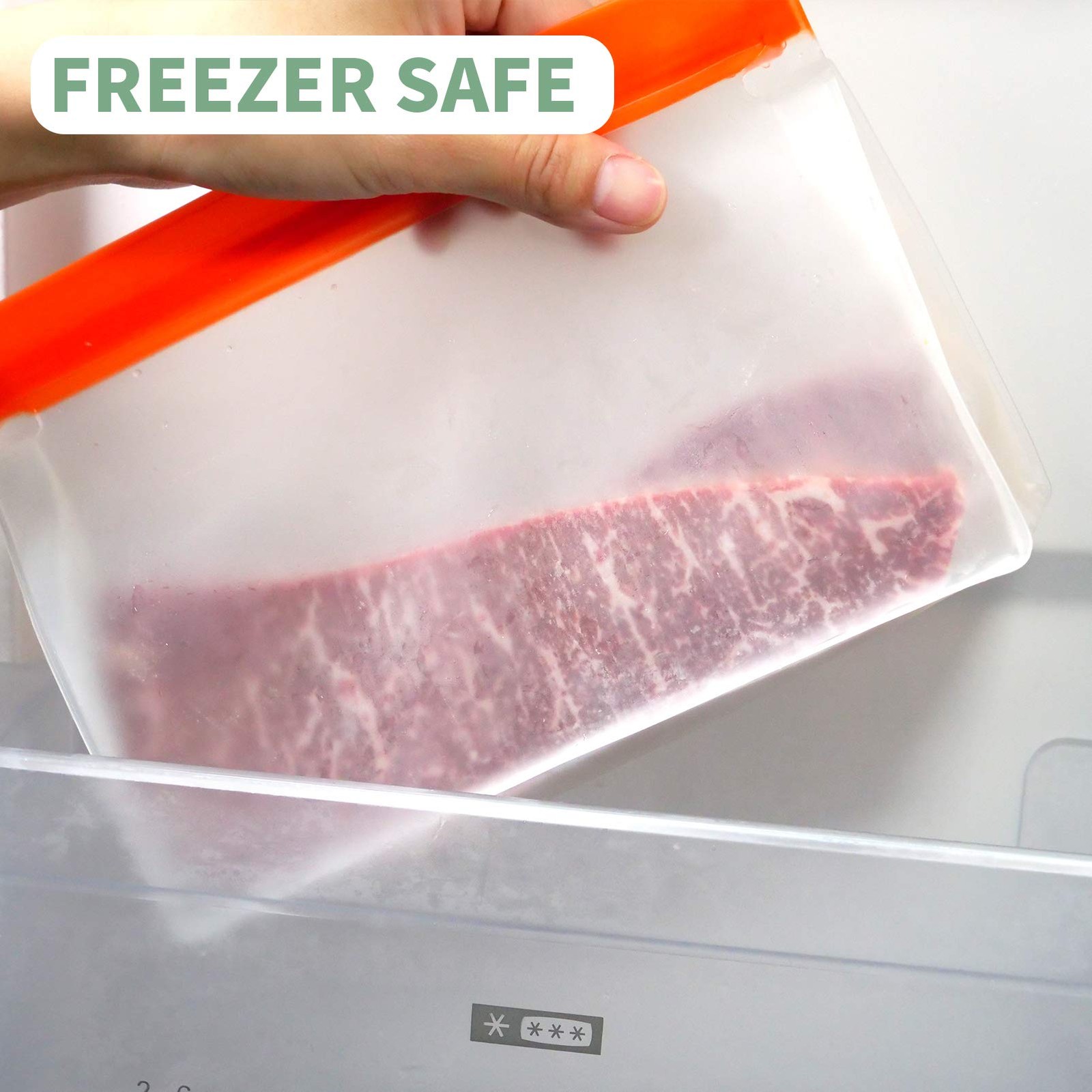 9 Pack Reusable Food Storage Bags, 3 Sizes Mixed.3 Gallon Size Bags for Meats…