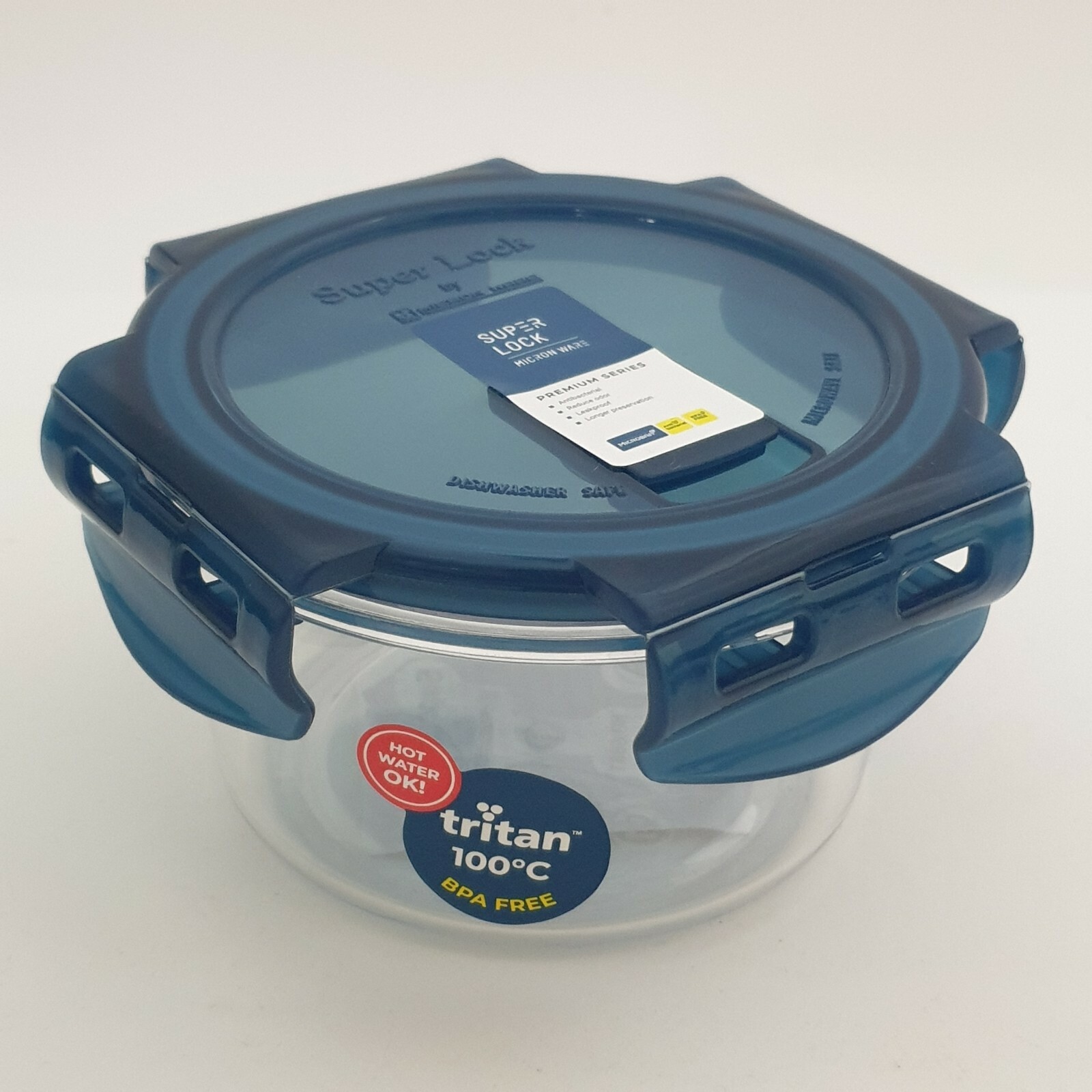 Lock & Lock Round Food Box Storage Container 400 ml. Plastic Holder Kitchen