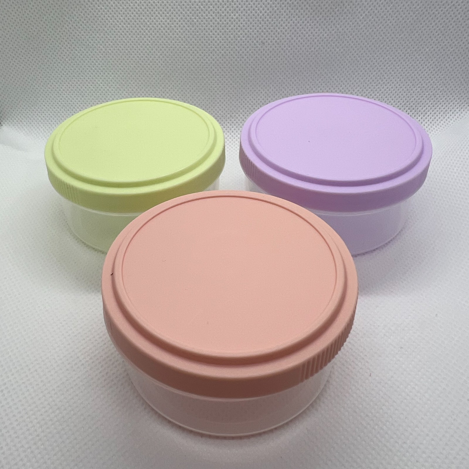 3 Small Containers with Lids, Reusable Plastic Bowls for Snack