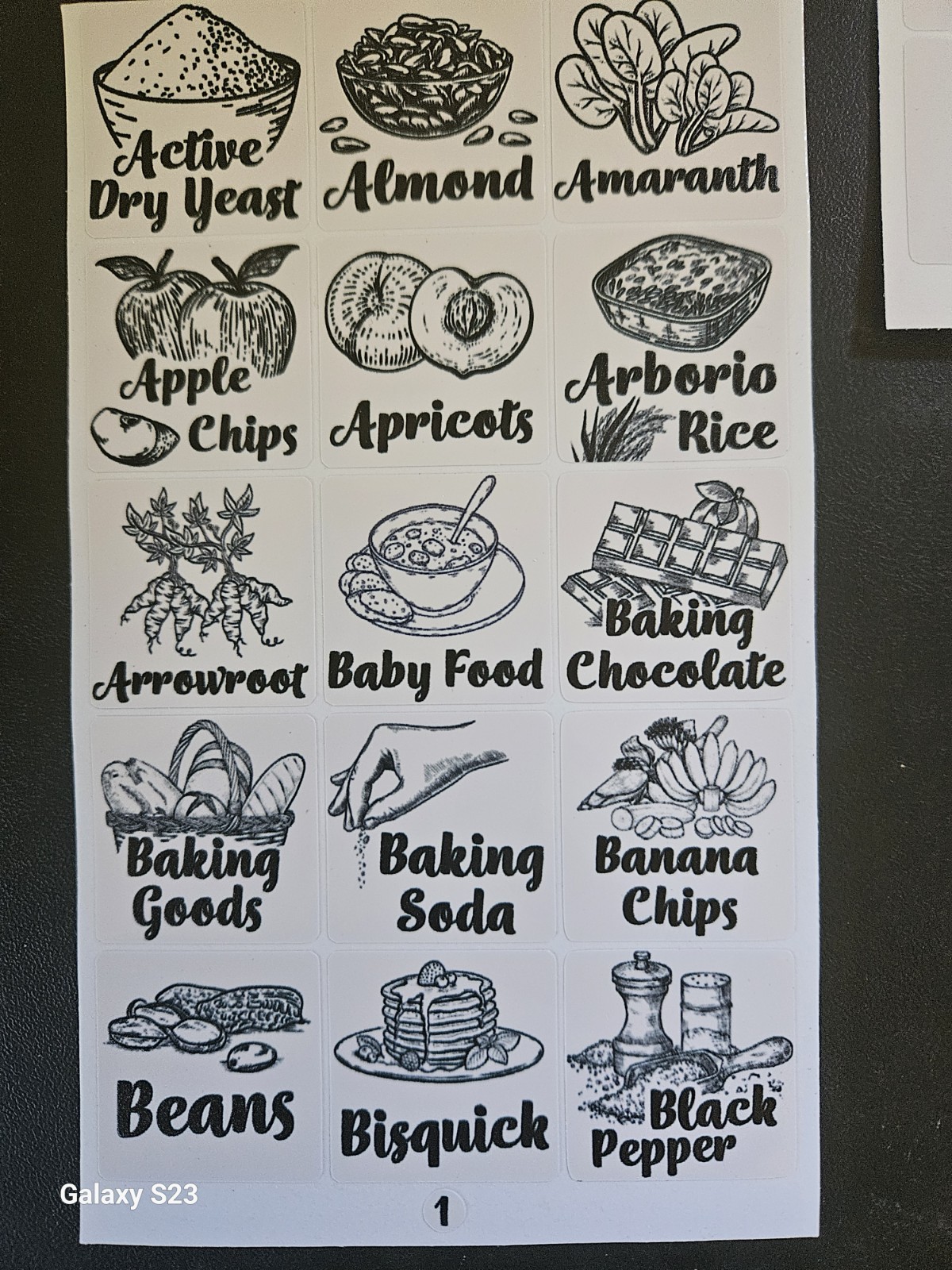 75 Pc Aesthetic Pantry Labels