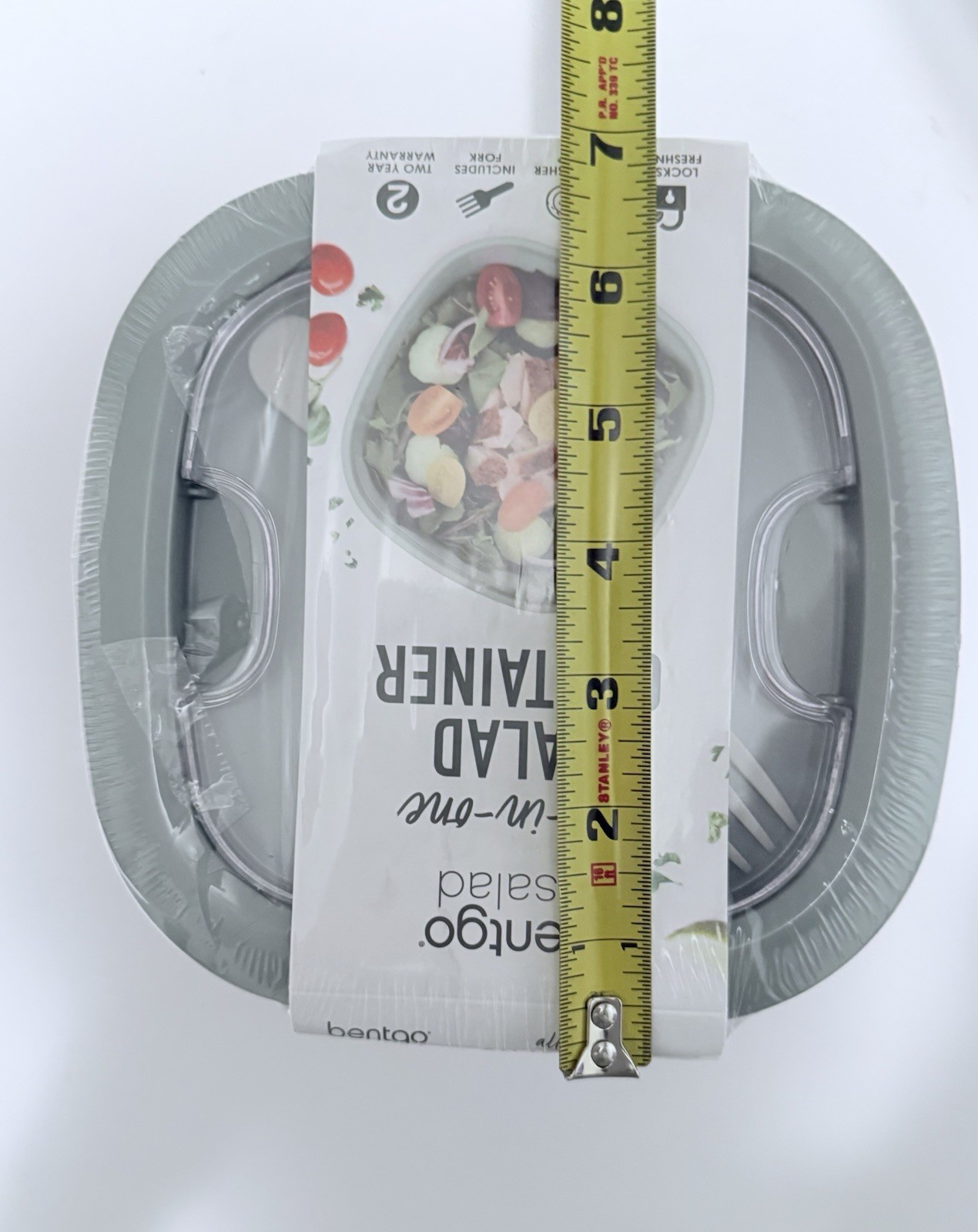 Bentgo All In One Stackable Salad Lunch Container Grey! Brand New SEALED