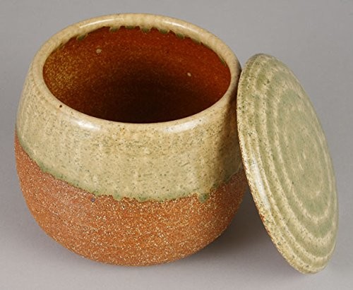 Ohitsu Rice Pot Vidro Glaze 11-05 Iga Ware Japan