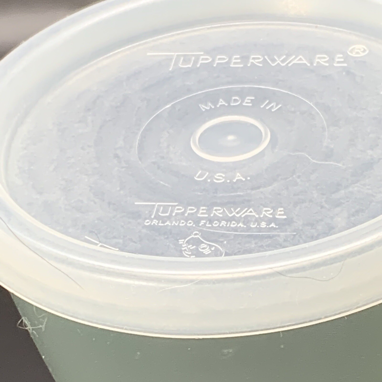 2 Tupperware Gray Dessert Parfait Cups With Lids Pudding Jello Vintage Snack