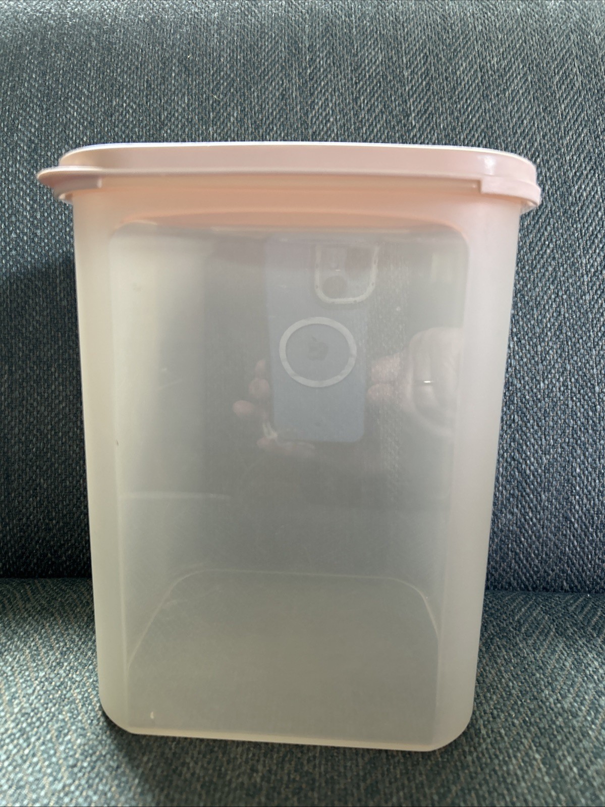 Vtg Tupperware Modular Mate Square 4 Ivory 23 Cups 1622-3 Made USA Scoop Marks