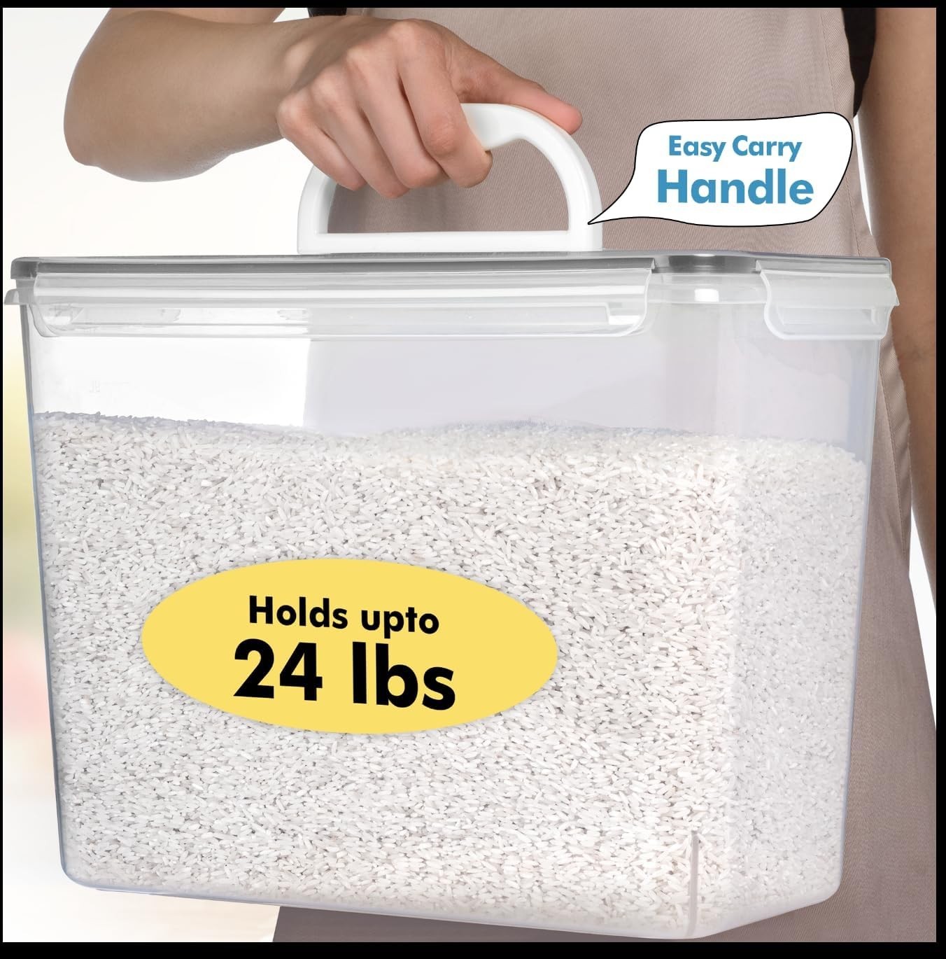 Effortless Kitchen Organization: BPA Free 11L Storage Containers with Handles