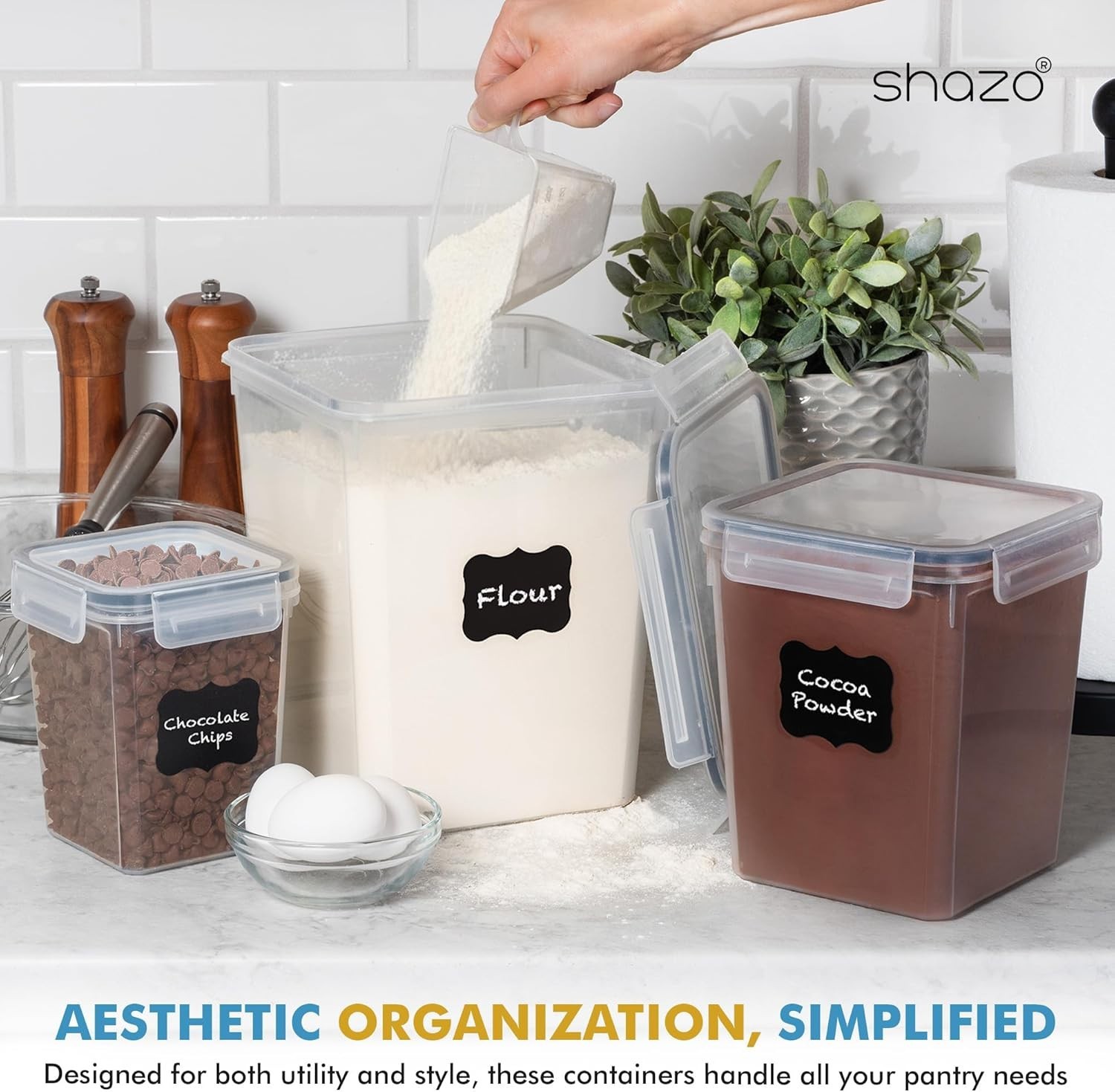 Durable & BPA-Free Kitchen Storage Set – 3 Airtight Containers for Freshness