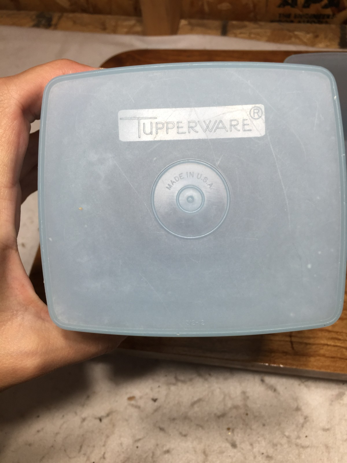 Set of 2 Tupperware 312-12 Storage Containers NO LIDS