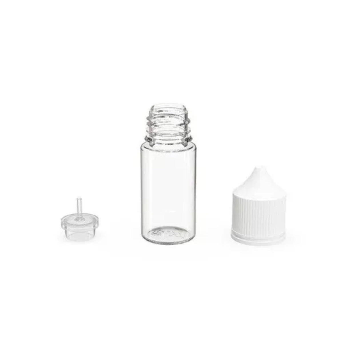 CHUBBY GORILLA 30ML STUBBY AUTHENTIC Bottles (25 pack) CLEAR BOTTLE/WHITE LID
