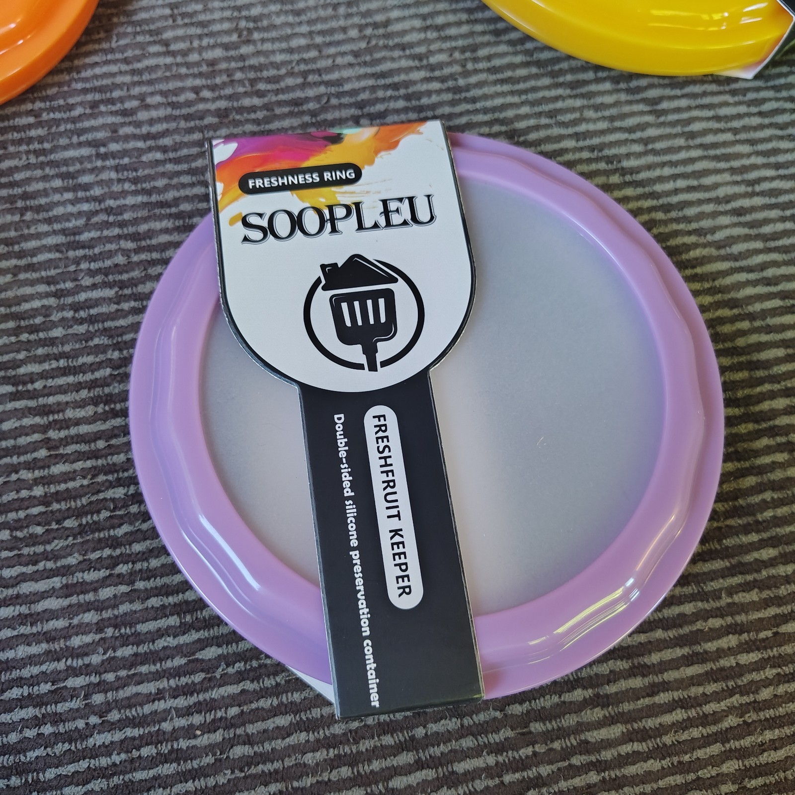 Soopleu Set of 4 Reusable Storage Containers for Onion, Avocado, Tomato, Lemon