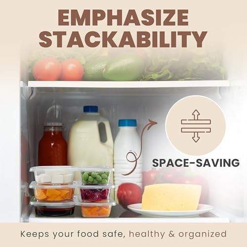 Reusable Snack Containers with Lids Pack, 2 Compartment Leakproof Snackle 20