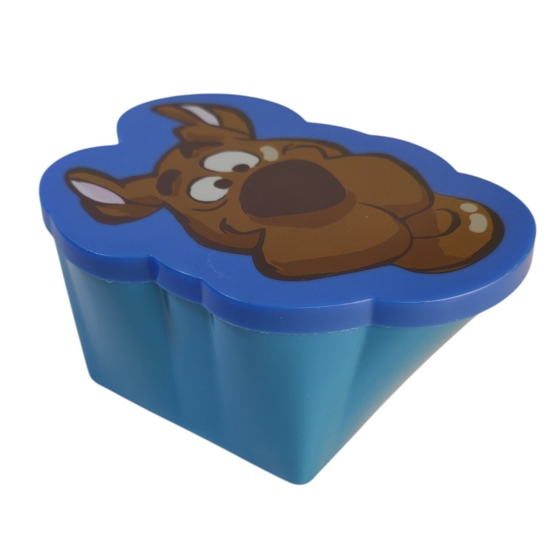 Scooby-Doo Blue Plastic Food Container 0.75L Character Lid Paramount Parks