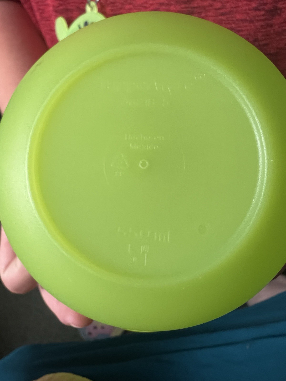 Tupperware 2pc 260ml Round Snack Container Set, Snap Lid, Green