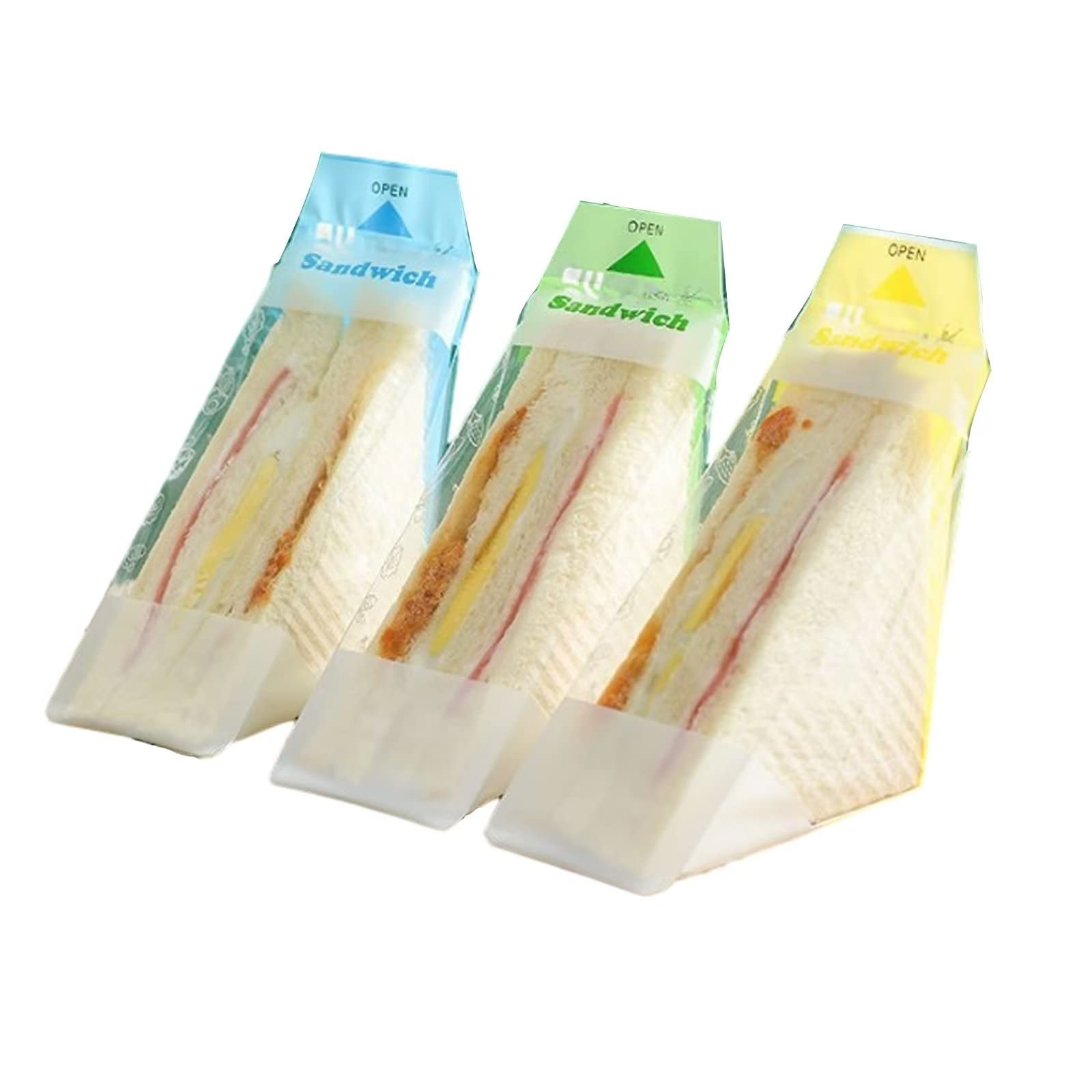 300 Pcs Plastic Wrappers for Sandwiches, Disposable Transparent Sandwich Cont…