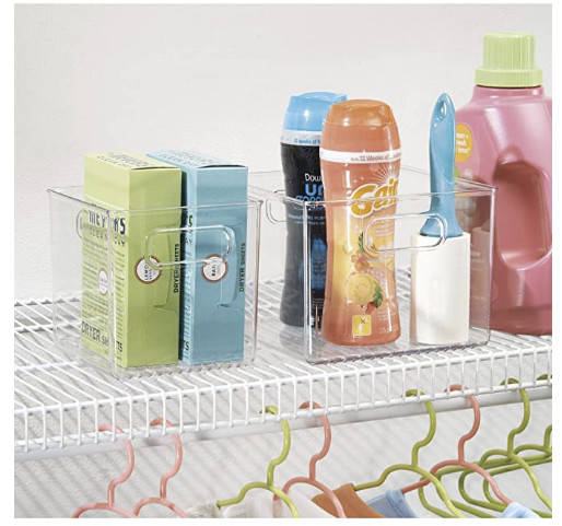 iDesign 71230 Plastic Bin, Kitchen Storage Organizer for Refrigerator, Freezer a
