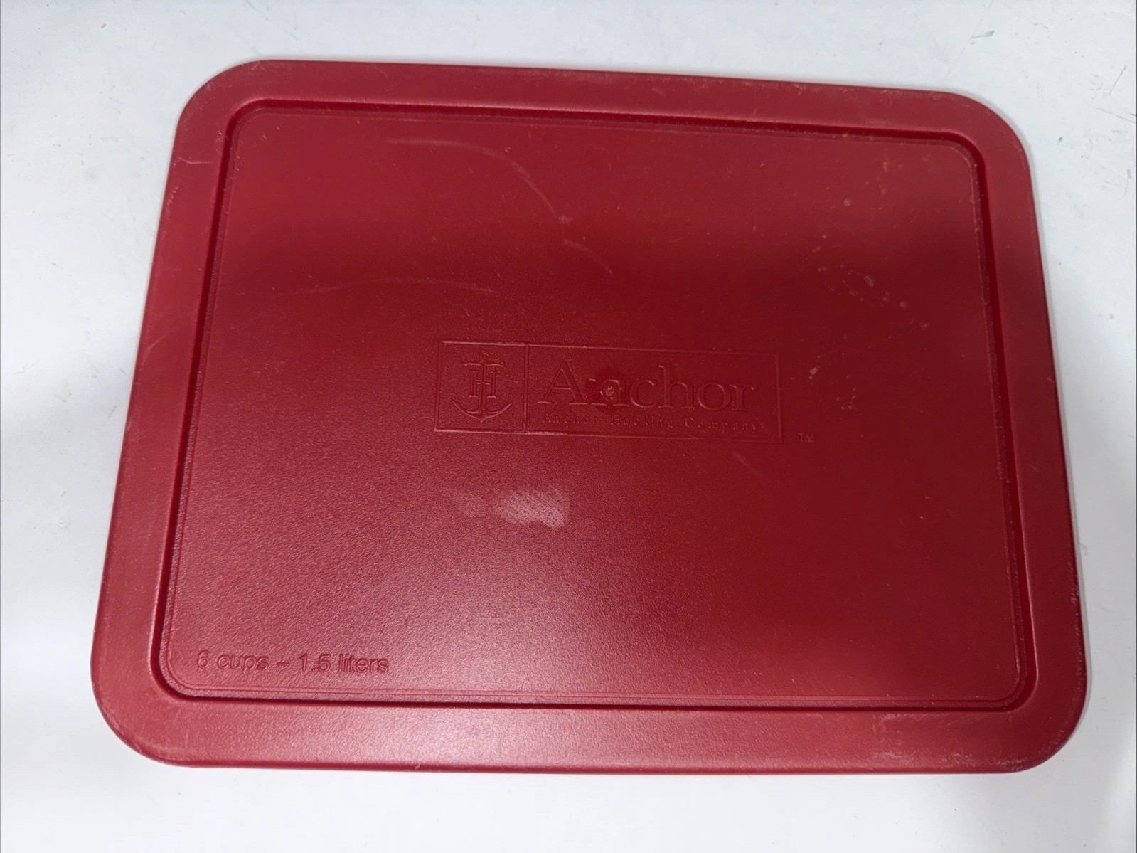Anchor Hocking 6 Cups Replacement Lid Red ￼Lid19 13–AH 8 3/4” X6 3/4”
