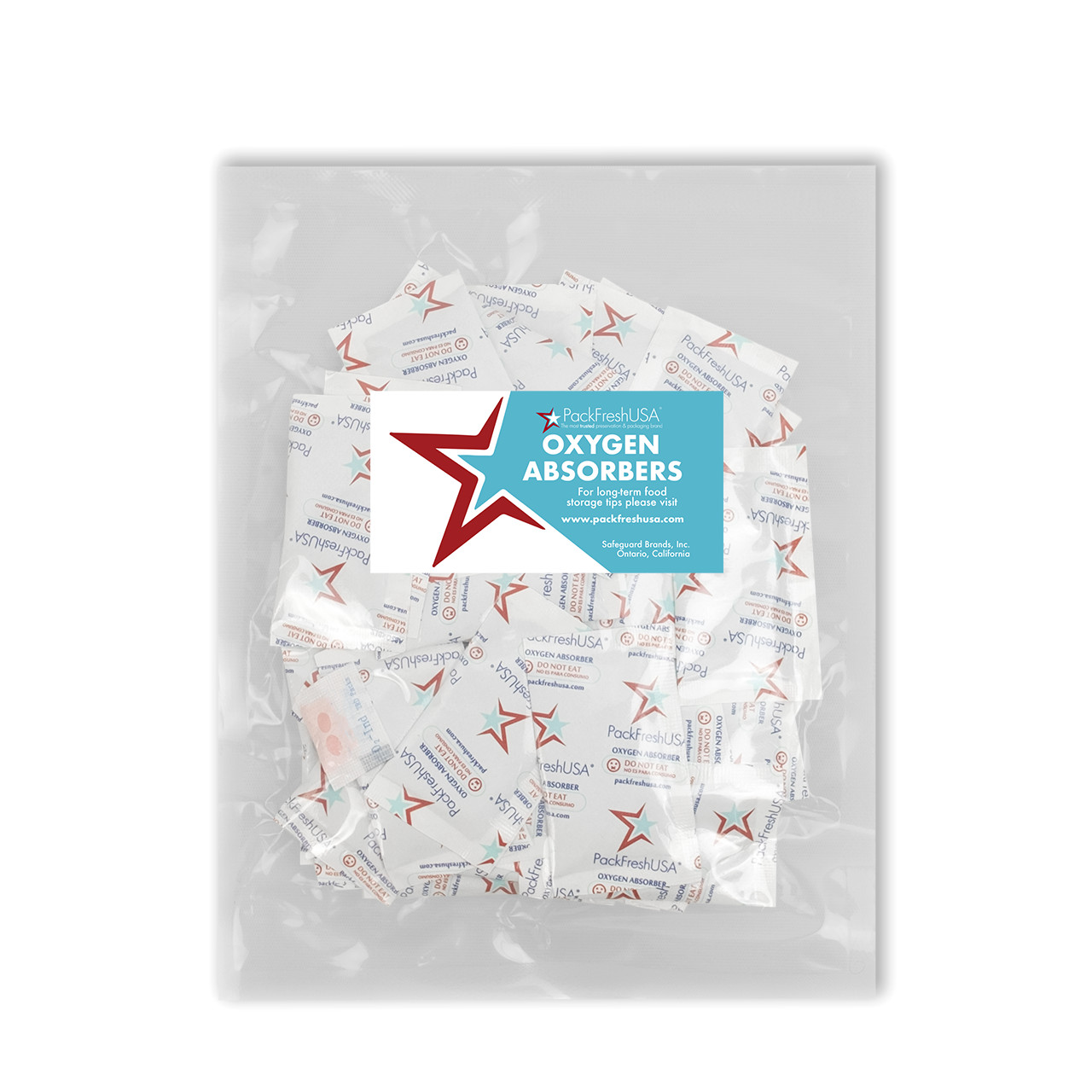 PackFreshUSA 300cc Oxygen Absorber Packs Food-Grade Non-Toxic – 1000 Pack