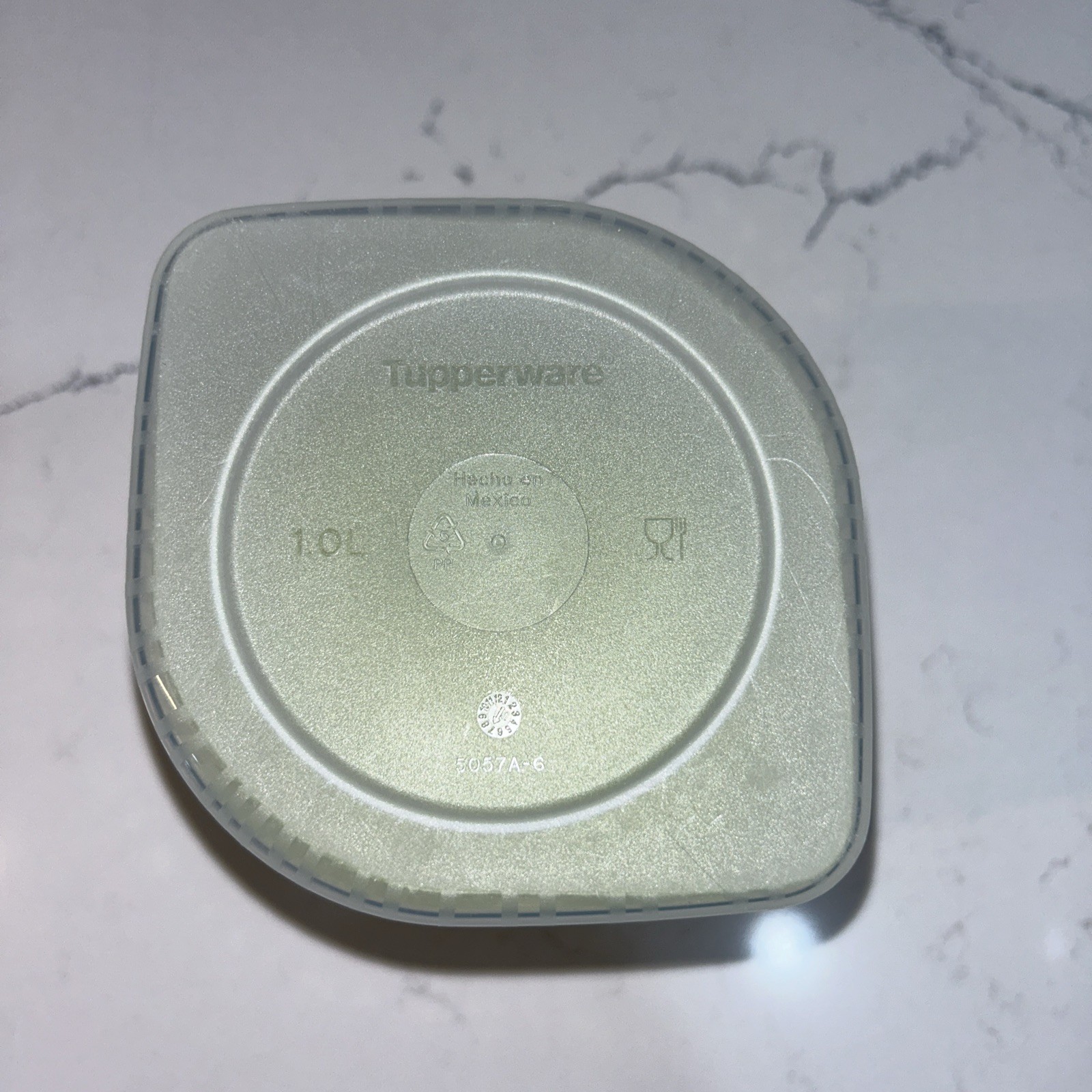Tupperware Modular Mates Container ~ 5057A Lime Green ~ Rounded Rectangle