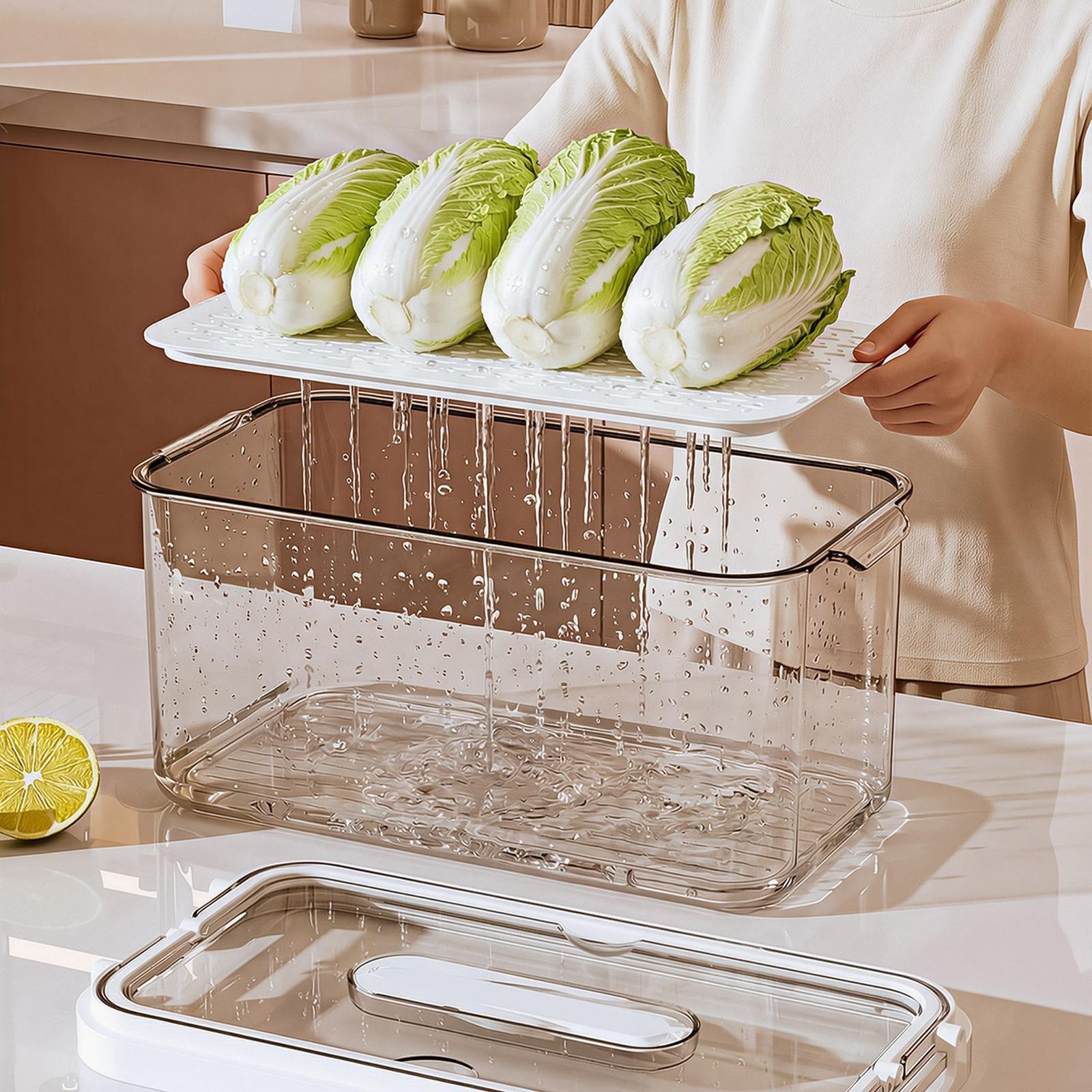 Food Storage Containers for Fridge with Lids Leakproof Transparent