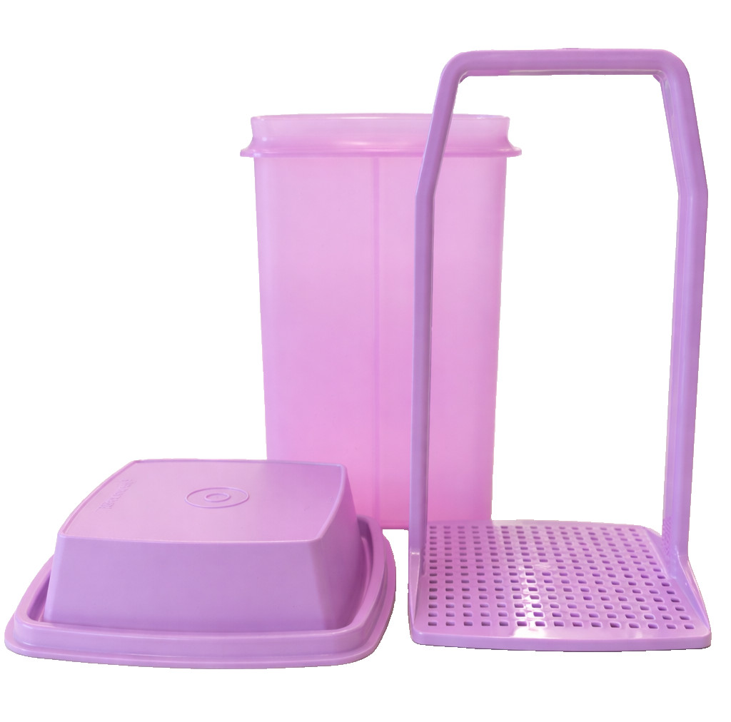 Tupperware Pick-A-Deli Container Mauve 3 Pc Pickle Olive Vegetable Keeper – NEW
