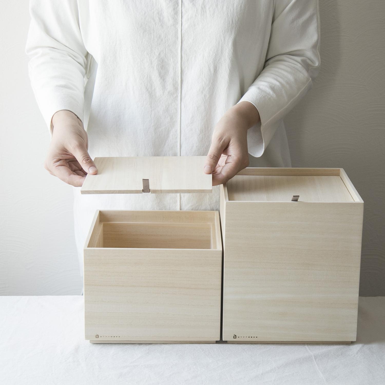 MASUDA KIRIBAKO Vegetable storage box Paulownia 3 types S/L/With casters Japan