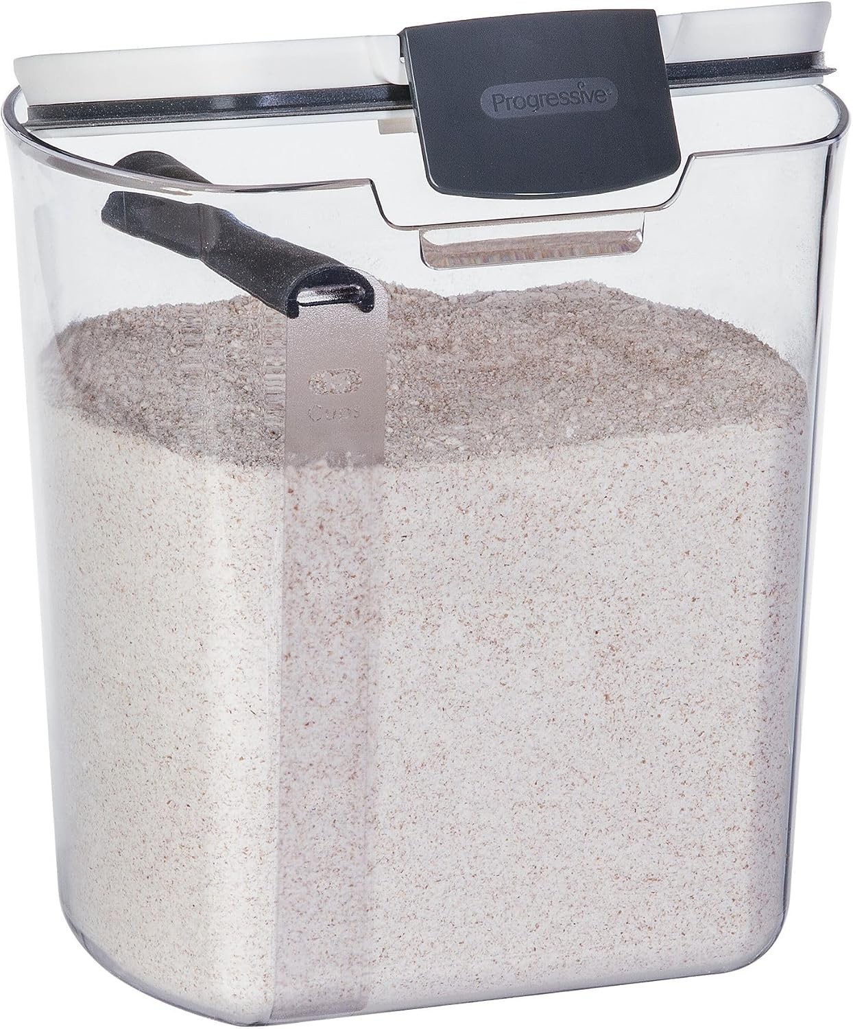 Elegant 4-Quart Flour Storage Container with Airtight Seal & Leveling Bar