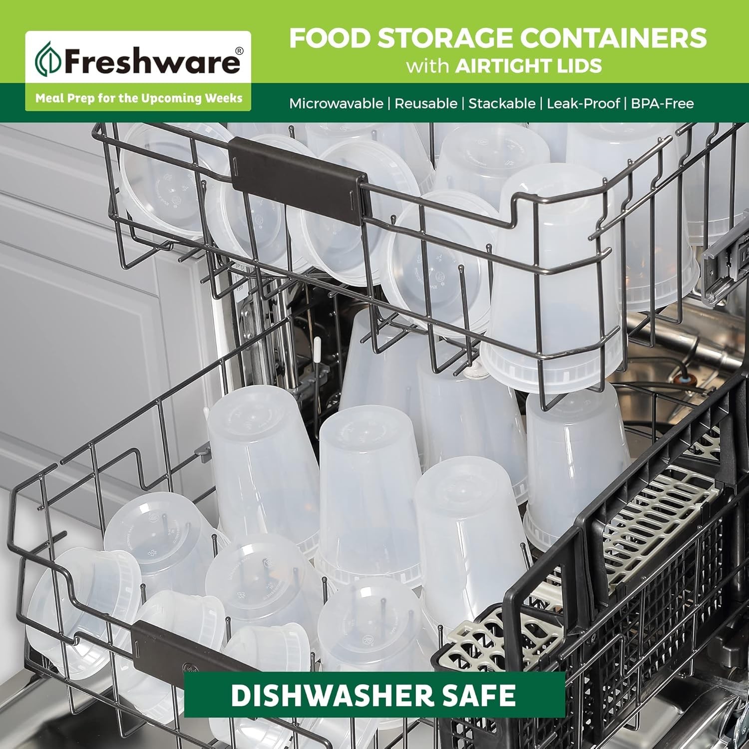 240 Pack] 16 oz Food Storage Containers with Lids, Plastic Containers, Freeze…