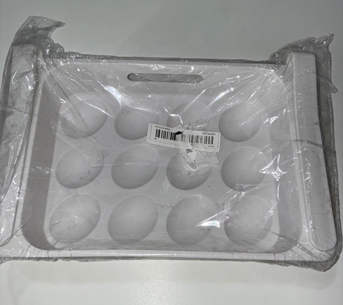 Plastic, Slide-On-Refrigerator Egg Storage Rack Space Saving Tray