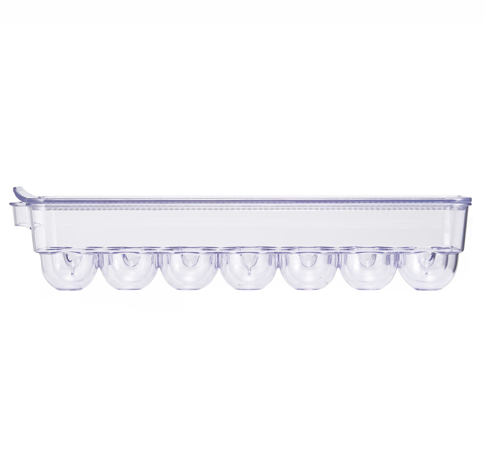 Mainstays Clear Plastic Egg Holder for Refrigerator (Holds 14 Eggs)