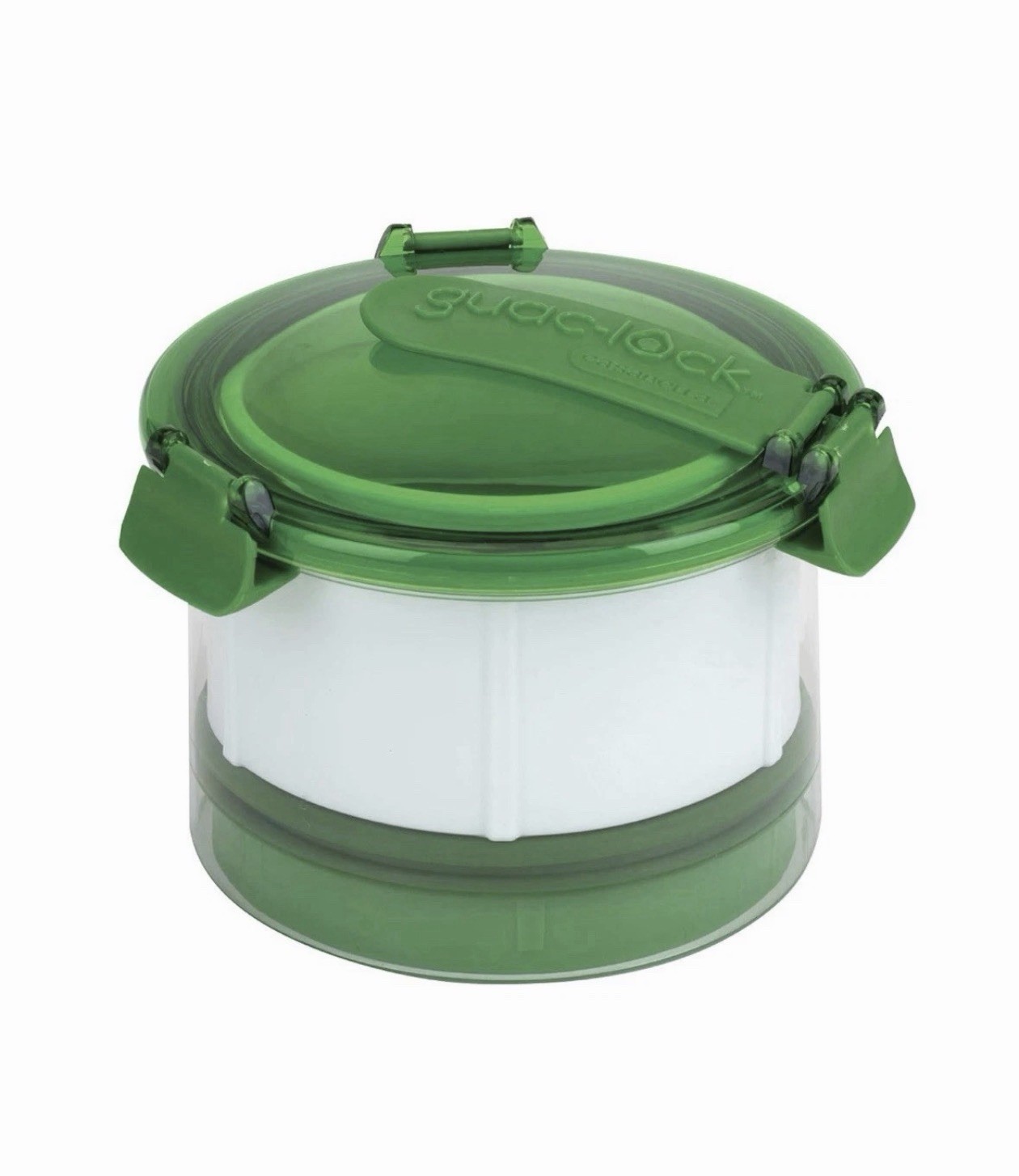 Casabella Guac-Lock Container in Green w/ White For Avocado Storage & Freshness