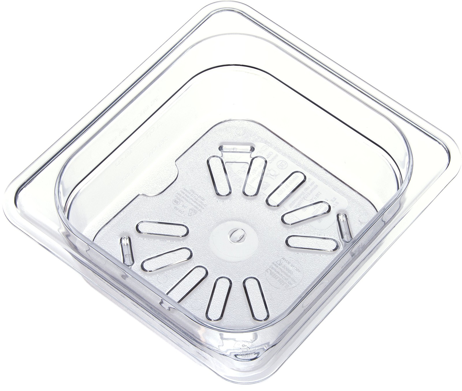 Products Plastic Drain Shelf For 1/6 Size Food Pan Clear pack Of 6 0.6 Inches