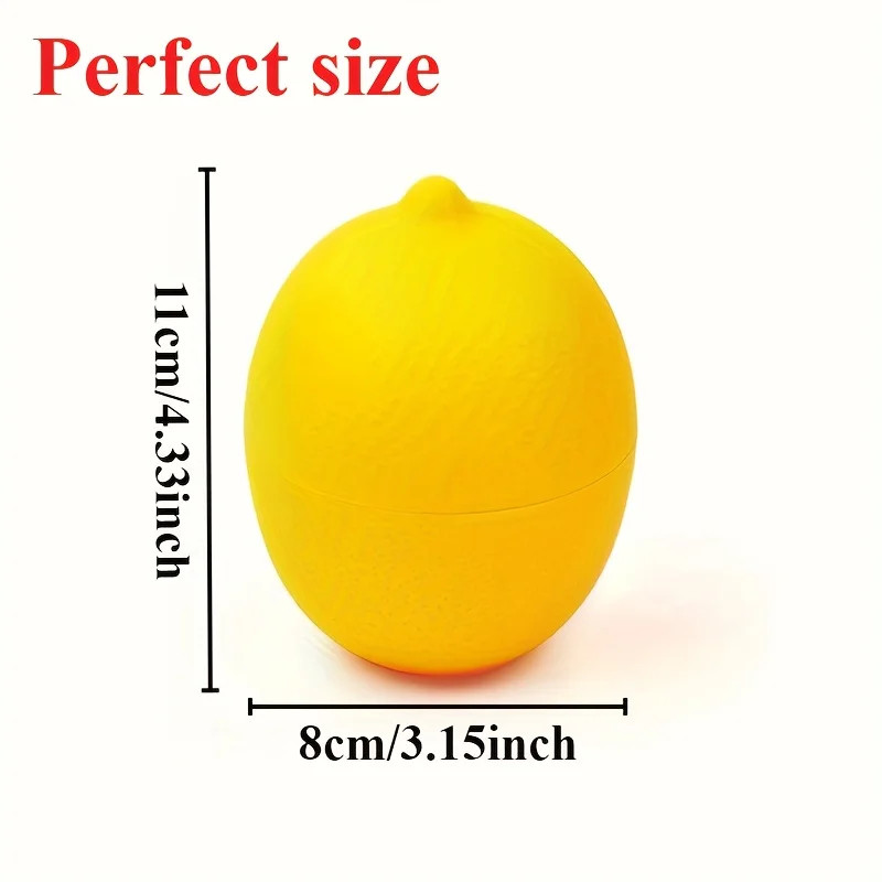 1pc Food Savers, Lemon & Onion Shaped, Multipurpose, Freezer Safe, Flip Top