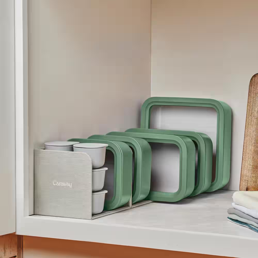 14-Piece Glass Food Storage Set Sage