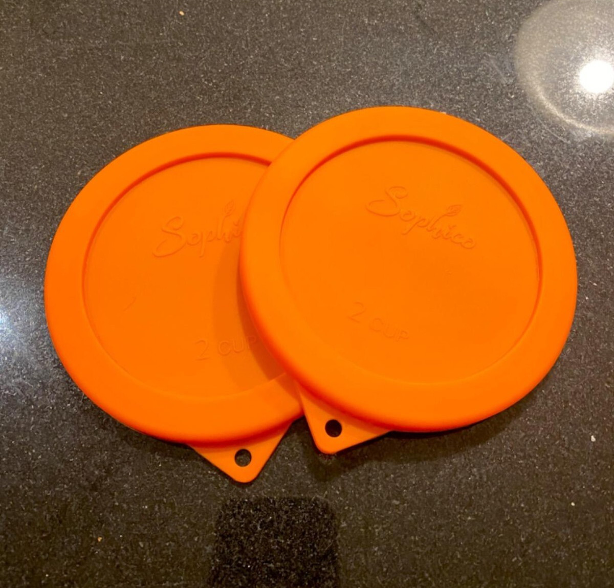 2 Cup Round Silicone Storage Cover Lids Replacement for Anchor Hocking and Pyrex