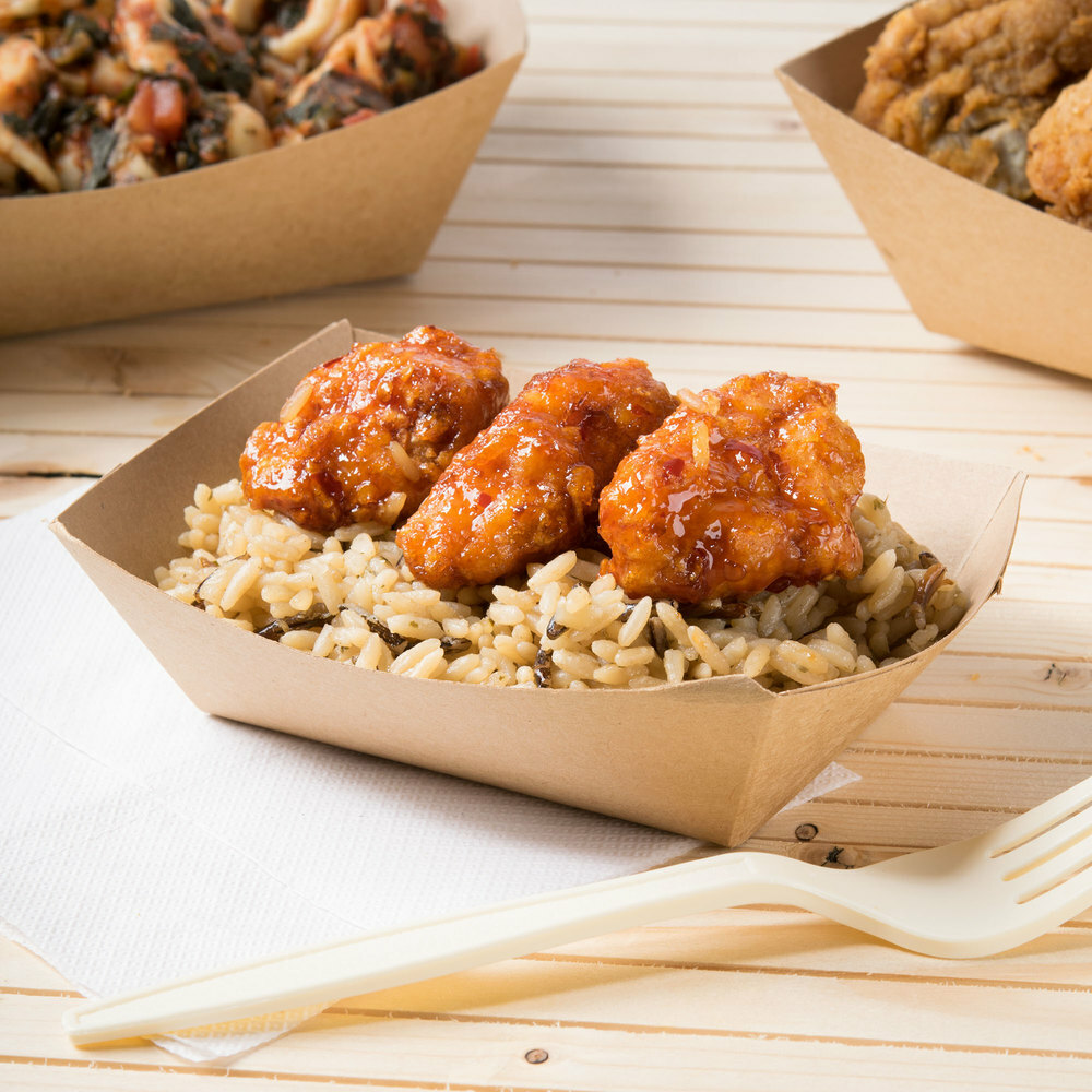 Southern Champion Cardboard Eco Food Trays, 1lb, 5.5″ x 3.5″ x 1.5″ | 1000/Case