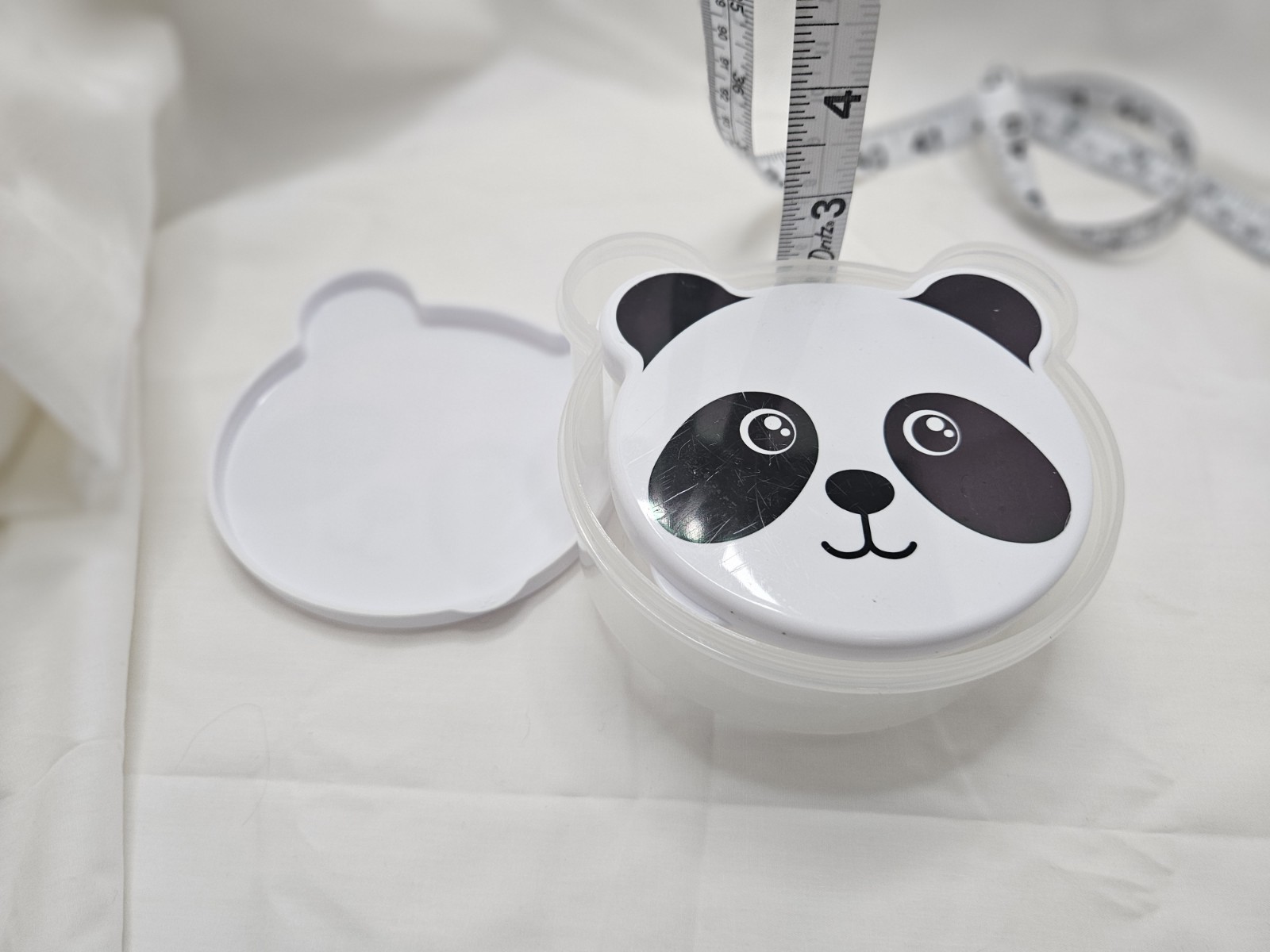 Cute Panda Kids Snack Box Set Nesting Lunch Food Storage Containers Stacking 3pc