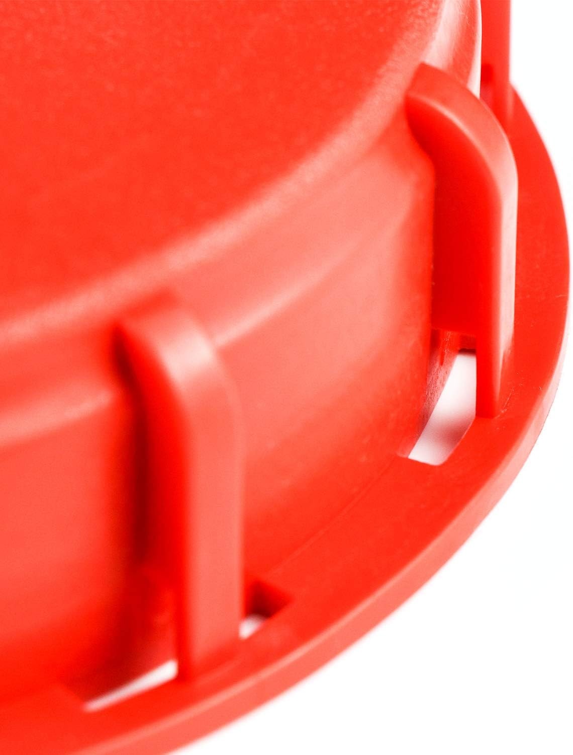 QWORK IBC Tote Lid Cover, 6.5″ Tank Water Liquid Cap 1 Pack, Red #A