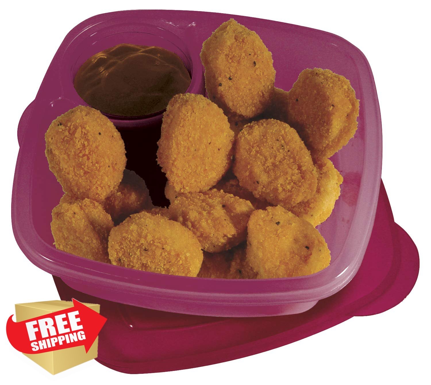 COMPAC HOME Take A Dip Food Container Set 2 Pack Compartments