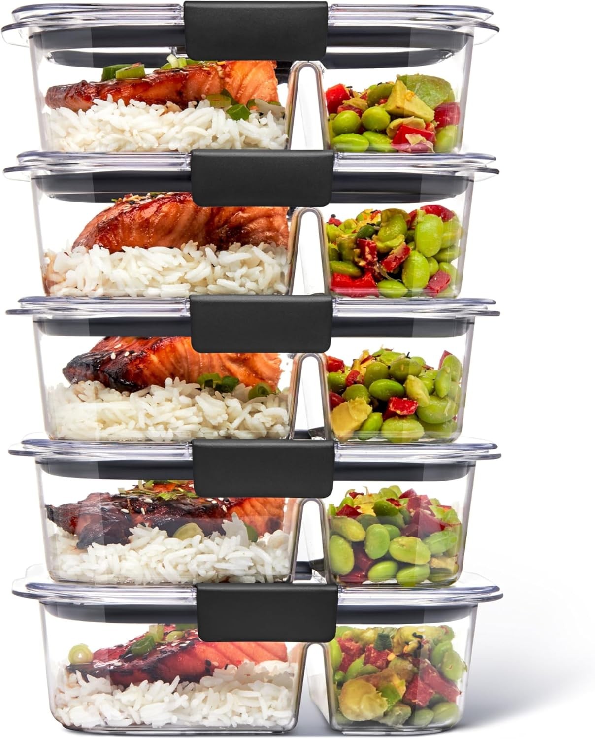 Brilliance BPA-Free Food Storage Containers, Medium Deep, 4.7 Cup, 2-Pack,