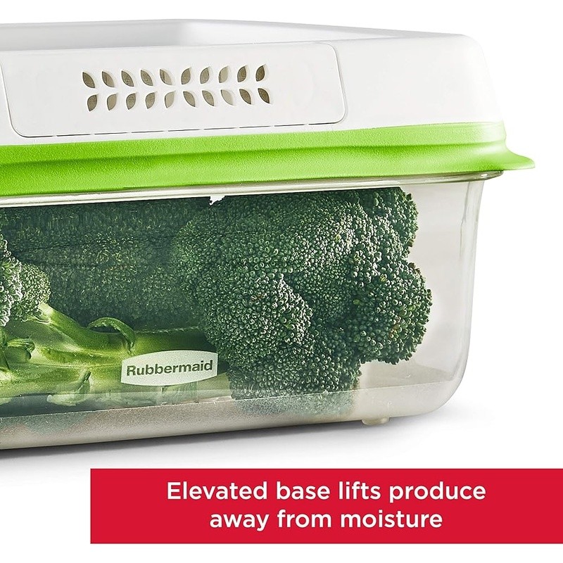 FreshWorks Produce Saver Food Storage Containers 8-Piece Set Fresher Produce New