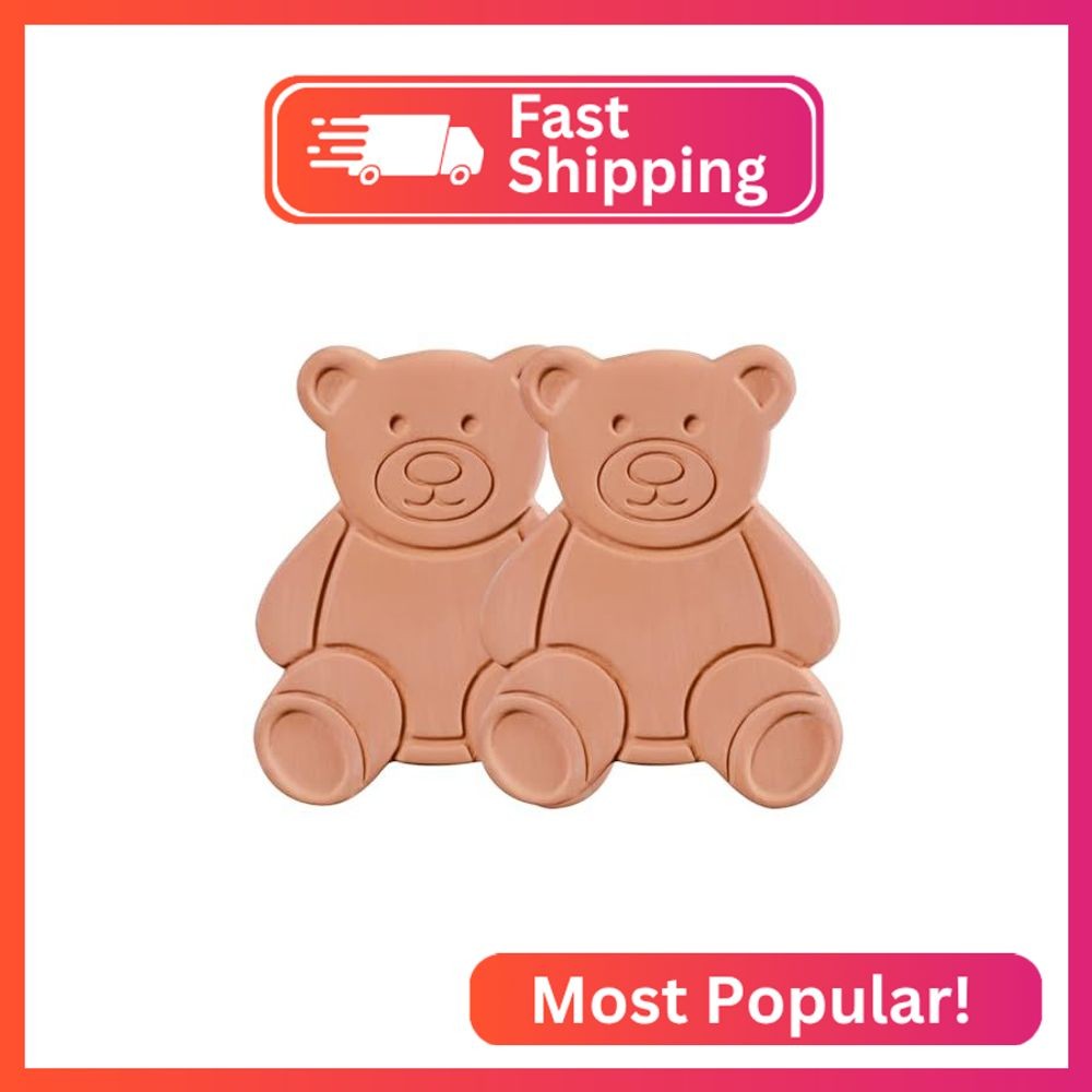 USEDGDIG 2PCS Terracotta Brown Sugar Keeper Bear Brown Sugar Saver and Softener